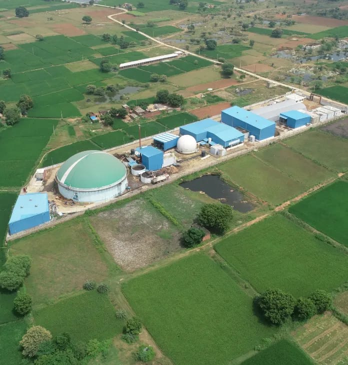 Zenvora Biogas Plant Aerial View